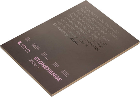 Stonehenge 100% Cotton Medium Weight Pad, Kraft, 250gsm, 15 Sheets for Dry Media (9X12)...