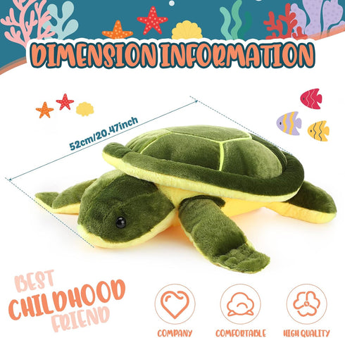 Soft Plush Sea Turtle Stuffed Animals, Plush Pillow Toys, Giant Stuffed Turtle, Tortoise Plush Toys Doll Birthday Graduation Nurse's Teacher's Day...