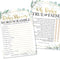 Hadley Designs Hilarious Baby Shower Games Set – 25 Double-Sided Cards for 25 Guests, 2 Games, Word Scramble Baby Shower Game, True or False, Gend...