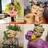 Face Planter Pot - Double Flower Pots in One for Indoor Outdoor Plants Resin Head Planter with Drainage Hole Cute Lady Face Plant Pots...