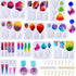 LET'S RESIN Resin Earring Mold, 171 Pcs Resin Jewelry Molds Making Kit with 11 Pack Variety Shape Resin Molds Silicone, Earring Molds for Epoxy Re...