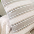 Stripe Throw Cushion Faux Linen Home Decorative Hand Made Pillow Case Cushion Cover for Naps, 24 x 24 inch, 2 Pieces...