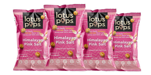 Lotus Pops - Popped Lotus (Water Lily) Seed Snacks – Low Calorie Gluten Free and Vegan Snacks | Plant Protein | Roasted Not-Fried | Paleo | Grai...