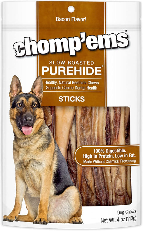 CHOMP 'EMS Ruffin' It 21002 Purehide Dog Chew, 5 oz...