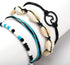 Boho Layered Anklet Bracelets Shell Rope Simmer Beach Foot Chain for Women...