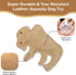SPOT Dura-Fused Leather Buffalo - Dog Toy with Squeaker, Made With Real Leather and Jute Fabric, Interactive Toy for Aggressive Chewers, Durable S...