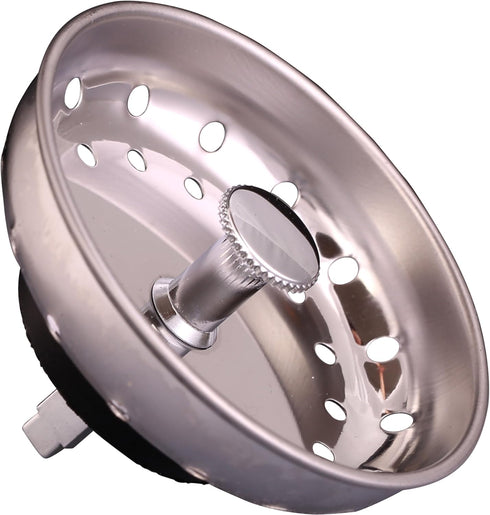 Replacement Fixed Post Sink Strainer Basket, Stainless Steel, Fit All by Supply Guru...