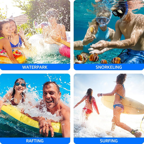 Universal Waterproof Phone Case, with Inside Card Holder, Large Dry Bag Compatible for iPhone 15 14 13 12 Pro Max XS Plus Samsung Galaxy S22, IPX8...