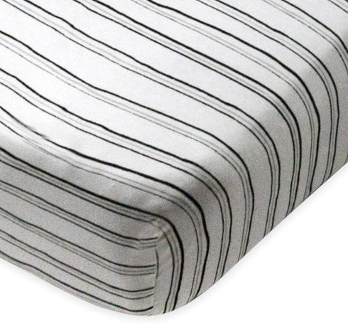 HonestBaby unisex-baby Classics Fitted Crib Sheets Set Standard Mattress, 100% Organic Cotton Baby Boys, Girls, Neutral, 1 Pack - Pattern Play Lig...