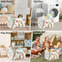 Clastyle Reading Corner School Classroom Book Basket with Handle 36L Large Monkey Book Tree Shelf Basket for Kid Room Nursery Collapsible Rectangl...