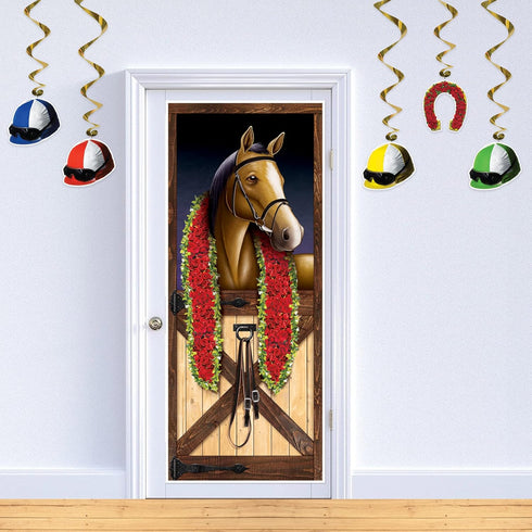 Beistle 5-Piece Derby Day Whirls, Horse Racing Game Supplies, Horse Racing Party Supplies, Horse Themed Party Decorations, Jockey Party Accessorie...