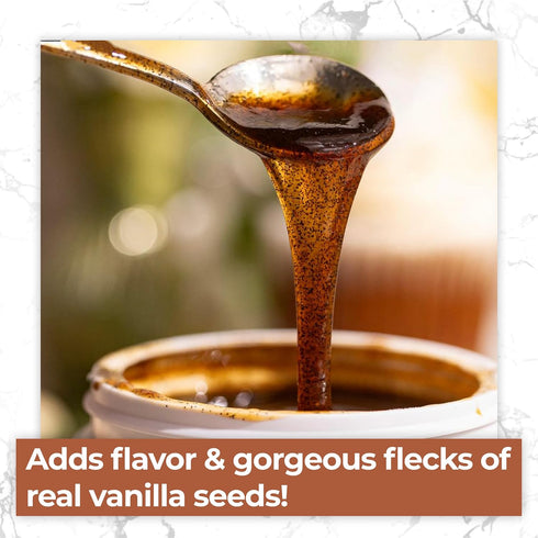 LorAnn Organic Pure Madagascar Vanilla Bean Paste 4oz (118ml) - Rich Flavor, Real Seeds, Ideal for Baking, Desserts, Cooking, Pure Madagascar Bour...