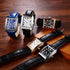 Avaner Men's Square Watches Vintage Leather Analog Quartz Dress Wristwatch with Calendar...