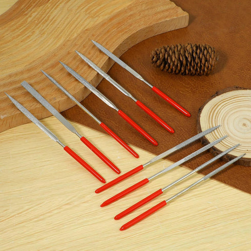 10 Pcs Metal File Set Metal Files Multipurpose Small File Set Miniature Diamond Files Round Needle File Various Shapes Mini File Set for Metal Cra...