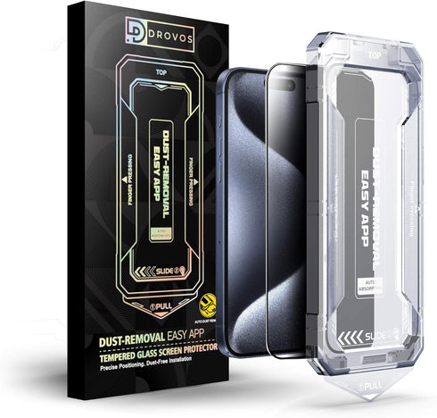 iPhone 14 Pro Max Tempered Glass Screen Protector (6.7 inch) - 9H Hardness, Oleophobic Coating, Scratch-Resistant, Ultra-Clear, Bubble-Free Instal...