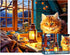 100 Piece Puzzles for Kids Reading Cat Puzzle 100 Piece Puzzles for Adults, Cute Kitten Puzzles 100 Pieces for Adults, 100 Piece Seniors Puzzles K...