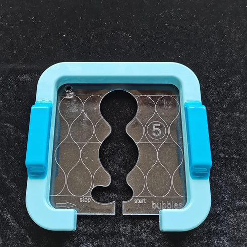 YICBOR Free Motion Quilting Rulers and Templates Series 5 with New Quilting Frame for Domestic Sewing Machine (TK(Q5-09))...