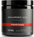 Ultra High Purity Hyaluronic Acid Capsules - 95%+ Highly Purified and Highly Bioavailable - 275mg Formula - Non-GMO Fermentation - High Strength w...