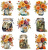 162 Pcs Mason Jar Four Seasons Sticker Book for Journaling Notebooks, Sketchbook, Bookmark Making, Junk Journal, Budget Planner, Scrapbook Art Sup...
