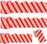 Whaline 98.4ft Christmas Bulletin Board Borders 3 Sizes Red White Striped Die-Cut Rolled Border Trim for Xmas Winter School Classroom Office Chalk...