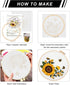 Lukinbox Embroidery Kits for Beginners Adults, 3 Sets Embroidery Starter Kit Include 3 Stamped Embroidery Clothes with Floral and Bee Pattern, 1 E...