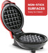 Elite Gourmet EWM015R Electric Nonstick 4.5-inch Mini Waffle Maker, Belgian Waffles, Compact Design, Hash Browns, Keto, Snacks, Sandwich, Eggs, Ea...