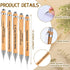 10 Pcs Bible Quotes Pens Inspirational Wooden Ballpoint Retractable Pen for Motivational Bamboo Pen Black Ink Religious Gift for Church Christian ...