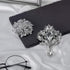 Geyoga 4 Pcs Women's Rhinestone Brooches Set Flower Crystal Brooches Pins Vintage Wedding Brooches for Banquet Wedding Graduation Daily Jewelry Su...
