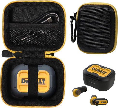 CaseSack Case for DEWALT True Wireless Bluetooth Earbuds TWS Bluetooth Headphones, Jobsite Pro-X1 Case...