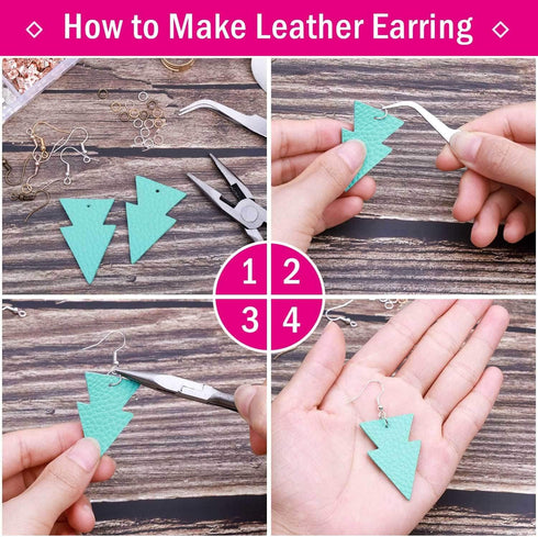 Earring Making Kit, Shynek 2343pcs Earring Making Supplies with Earring Hooks, Jump Rings, Earring Posts, Earring Backs and Jewelry Pliers Tools f...