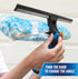 Unger Professional 18" ProFlex 2-in-1 Squeegee & Scrubber - Window Cleaning Tool with Pivoting Head – Squeegee for High Access Window Washing, Com...