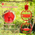 ORIENTOOLS Hummingbird Feeders for Outdoors Hanging 13oz Plastic Humming Birds Feeders with Ant Moat friendly to nature and Wild Birds with 7 Flow...