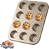 Mini Muffin Pan, Premium Small Cupcake Pans, Carbon Steel 12-Cup Muffin Tin, Versatile Non-Stick Bakeware...
