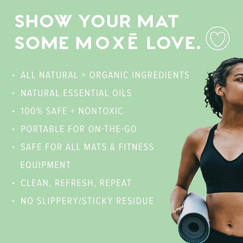 MOXE Yoga Mat Cleaner, 4 Ounces (Lavender Chamomile & Rosemary Lemon, 1 Each)...