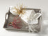 Saro Lifestyle Beaded Burst Design Napkin Ring (Set of 4), Gold...
