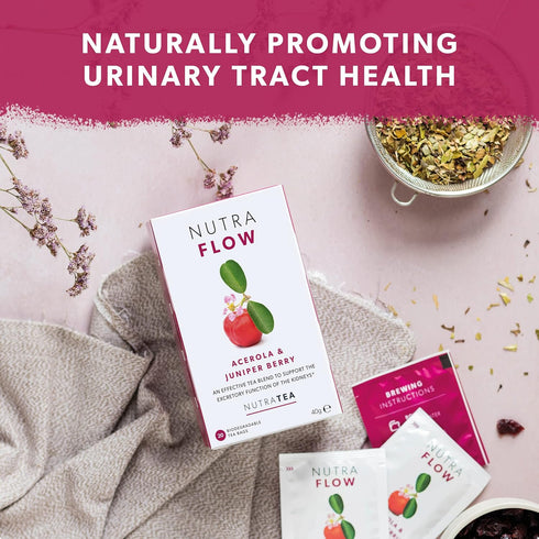 NUTRAFLOW Herbal Tea Blend – Includes Horsetail, Yarrow & Goldenseal - Support Health Cleansing Process - 20 Enveloped Tea Bags - by Nutra Tea - (...