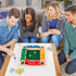 1-4 Players Shut The Box Dice Game, 10 Numbers Traditional Wooden Pub Bar Board Family Table Mat Game Dice for Kids and Adults...