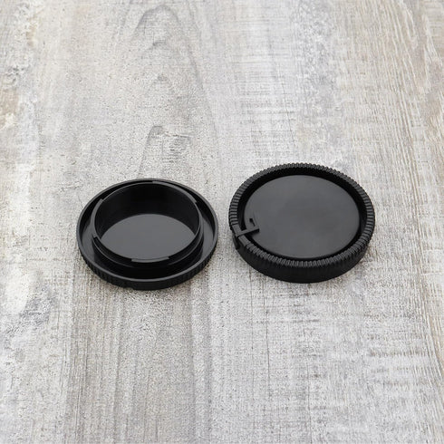 SING F LTD 3 Sets Plastic Body Cap and Rear Lens Cap 64.5 x 19.2mm Compatible with Sony A100 A200 A230 A290 Compatible with Minolta AF Black...