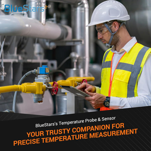 BlueStars Pack of 5 DS18B20 1-Wire Temperature Sensor Waterproof Digital Stainless Steel 3m/118.11in - Measure Range -55°C to 125°C Used for Ardui...