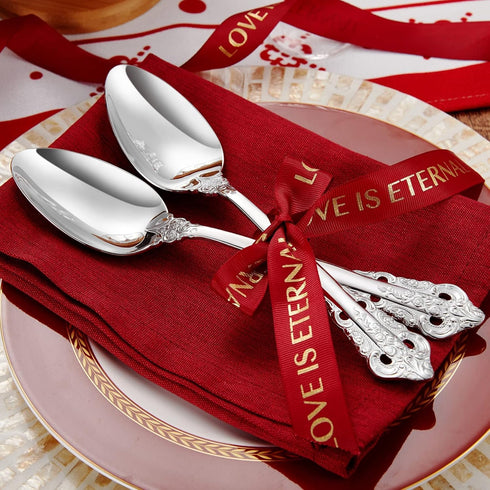KEAWELL 2-Piece Gorgeous Large Serving Spoon, 18/10 Stainless Steel, Fine Large Serving Spoon, Sturdy Tablespoon, Dishwasher Safe, 9.4" (Silver)...