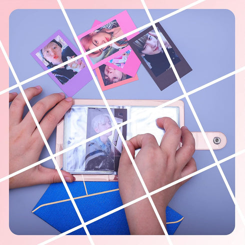 36 Pockets One-Handed Mini Photo Album 2x3 Portable Kpop Photocard Holder Compatible with Fujifilm Instax Mini Cameras/Polaroid Snap Touch/SocialM...