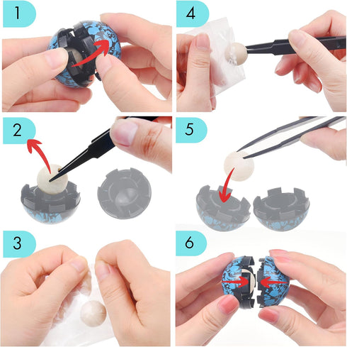Eco-Fused Deodorizer Refills - DIY Sneaker Balls Kit - 8 Pack Replacement - for Homes, Offices,Cars, Sneakers, Mens Shoes, Lockers, Gym Bag - Ocea...