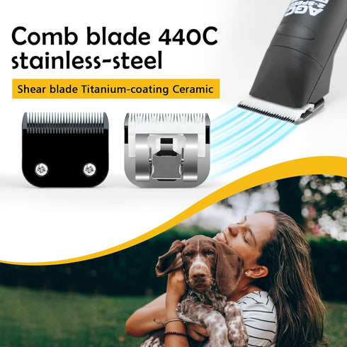 10 Blades Pet Grooming Blades Compatible with Andis/wahl/Oster Dog Clippers, Detachable Clipper Replacement Blade,Black,Size 10 Blade 1/16", Made ...