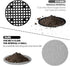 Grandisk 100 PCS Flower Pot Hole Mesh Pad 4 Inch Round Drainage Hole Screens Garden Plant Bonsai Pot Bottom Grid Mat Plastic Mesh Screen Breathabl...