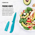 Farberware 2-Piece Paring Knife and Cutting Board Set, 3.5-Inch Paring Knife with Resin Coating and Custom-Fit Blade Cover and Non-Slip Plastic Ch...