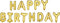 True Fabrication 6237 Gold Happy Birthday Mylar Balloon, Multi Color...