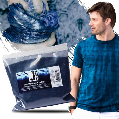 Jacquard Blue Indigo Dye - 8 Oz Create Your Own Shibori Bag, Macrame, Pillow...