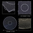 5 mm 6 Pack Fuse Beads Boards Allazone Large Round Square Clear Plastic Pegboards with 4 PCS White Beads Tweezers, 10 PCS Ironing Paper for Kids C...