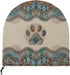 Boho Paw Print Industrial Fan Cover, Waterproof & Dustproof Cover Suitable for 24" High Velocity Movement Heavy Duty Drum Fan, Heavy Duty Outdoor ...