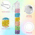 Bling Pill Case 7 Day Rhinestone Pill Container Keychain Weekly Pill Holder Travel Glitter Crystal Pill Box for Women,7 Color Large Compartments...